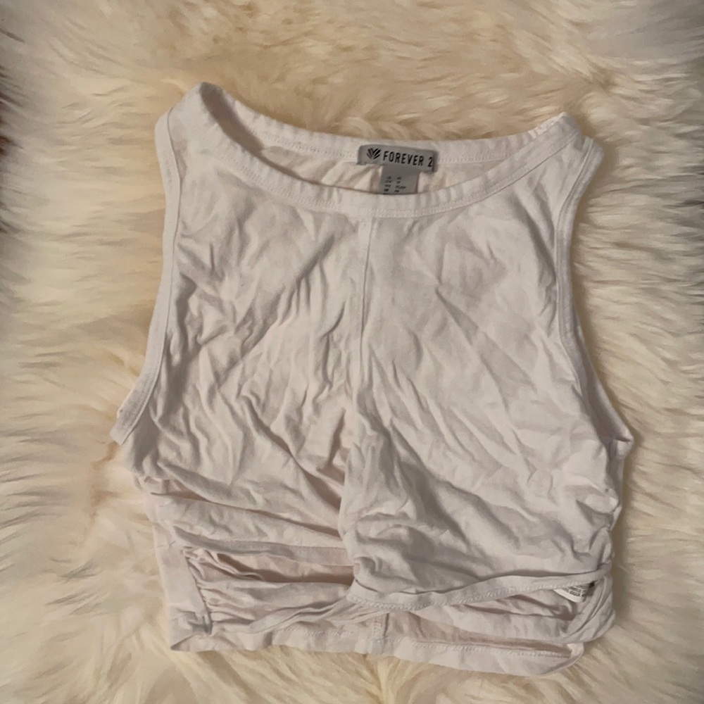 Cropped workout tank